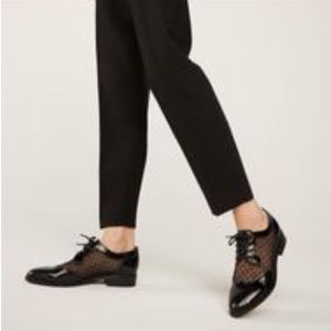 Women's Black Polka Shoes
